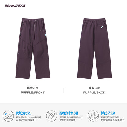NewJNXS  Outdoor Water-Repellent Panel Softshell Straight Pants