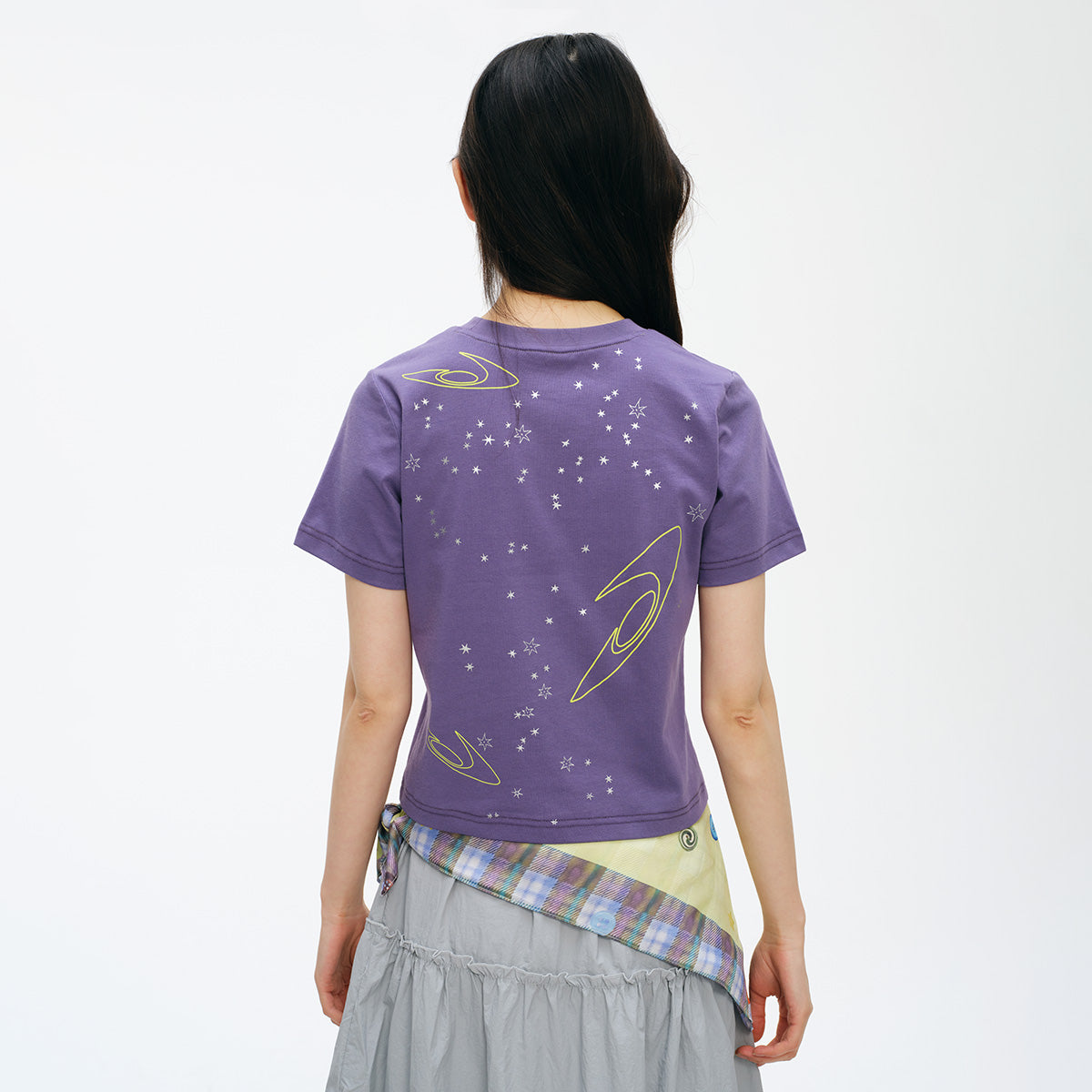 NewJNXS Foil Star Cropped Tee