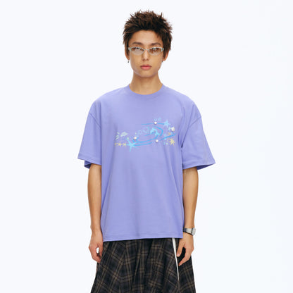 NewJNXS Seashell Ocean  Couple Tee