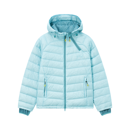 NewJNXS「Cold Isle Blue Series」 Diagonal-Zip Puffer Jacket