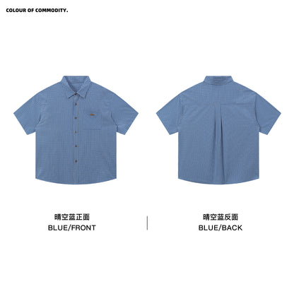 NewJNXS Vintage Plaid Drop Shoulder Couple Shirt