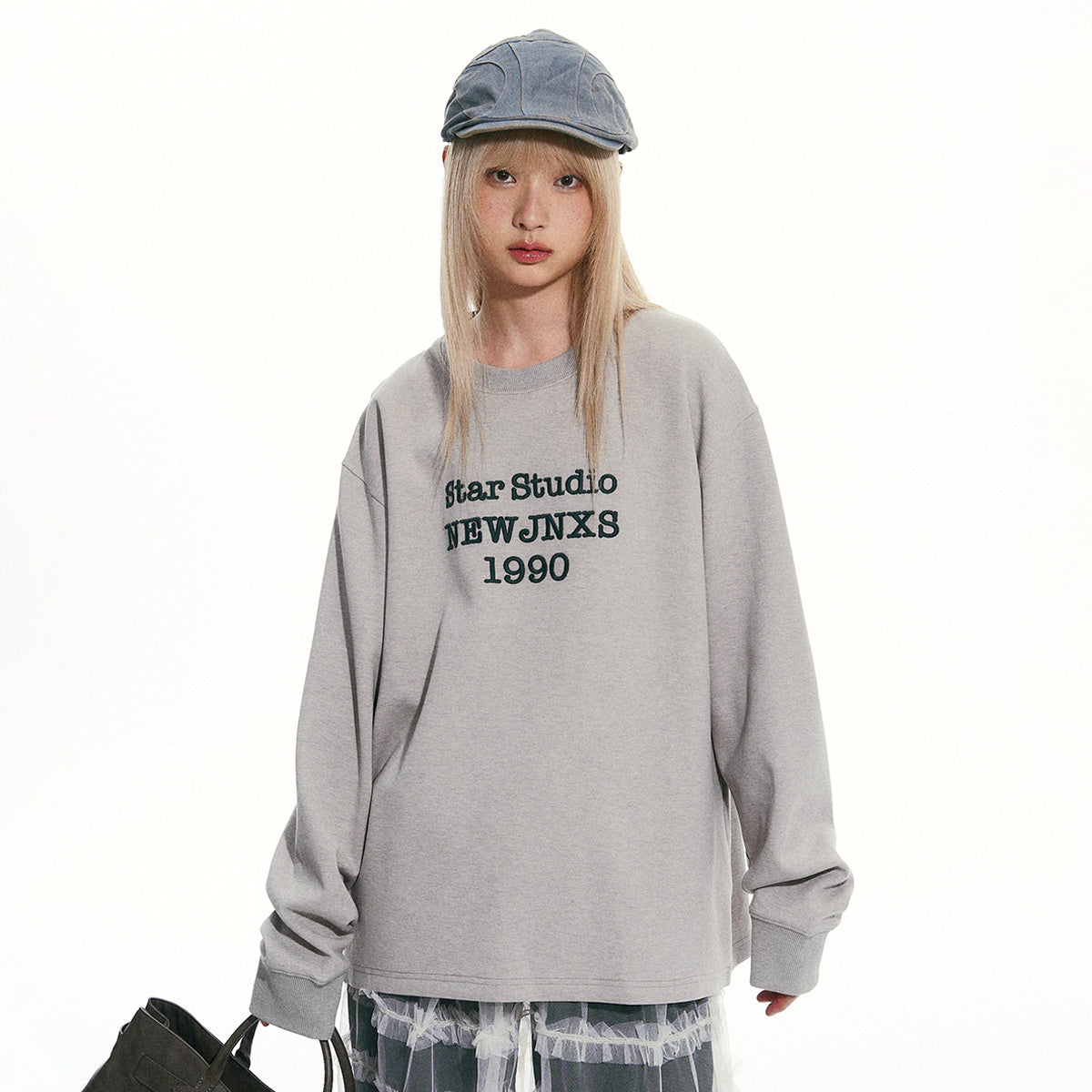 NewJNXS Heavyweight Heather Long Sleeve Tee