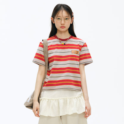 NewJNXS Oversized Striped Couple Tee
