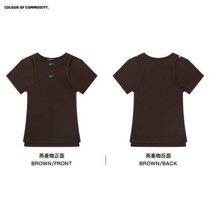 NewJNXS SS Stretch Knit Slim-Fit Tank & T-Shirt Set