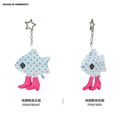 NewJNXS World High-Heel Fish Plush Bag Charm