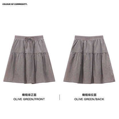 NewJNXS All-Over Polka Dot A-Line Skater Skirt