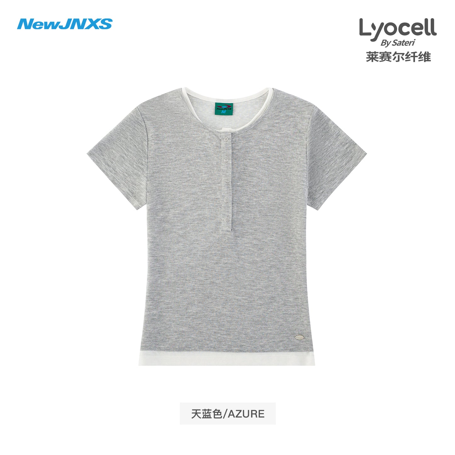 NewJNXS Lyocell Contrast Layered Slim-Fit Tee