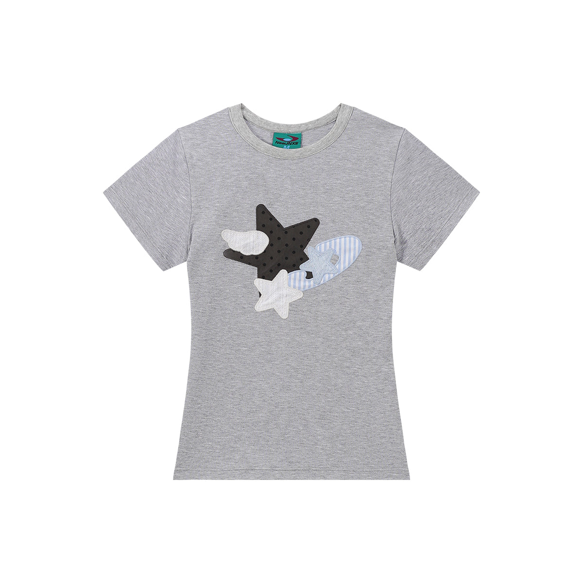 NewJNXS Angel Star Appliqué Fitted Tee