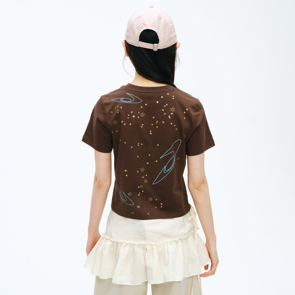 NewJNXS Foil Star Cropped Tee
