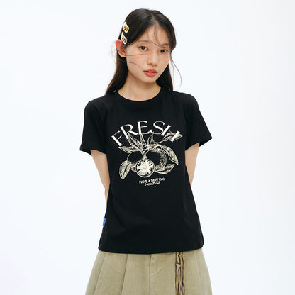 NewJNXS Summer Fruit Print Tee