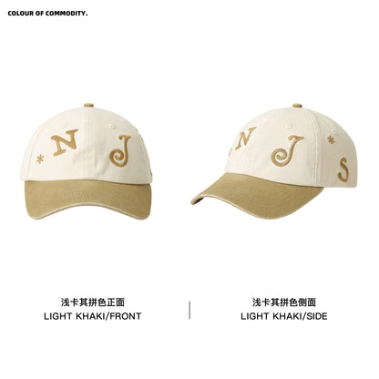 NewJNXS Color-Block Embroidered Baseball Cap