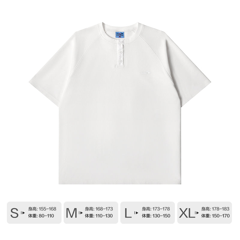 NewJNXS Waffle Henley Short Sleeve Tee