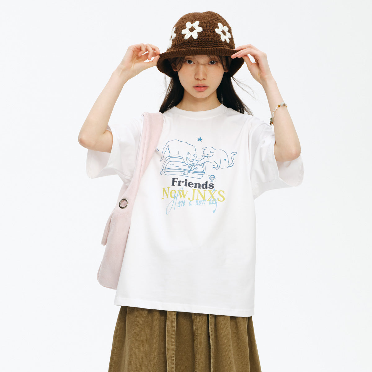 NewJNXS Retro Animal Couple T-Shirt