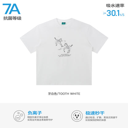 NewJNXS Dual Horse Cooling Quick-Dry Tee