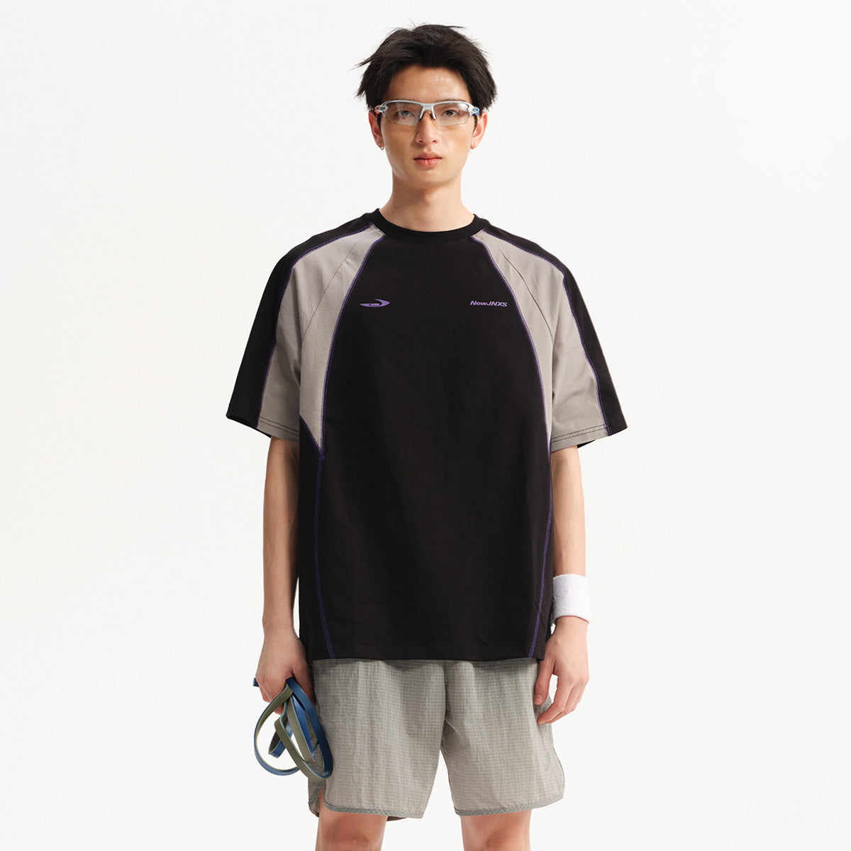 NewJNXS Sorona Cooling Sun-Protection Contrast Stitch Quick-Dry T-Shirt – Unisex