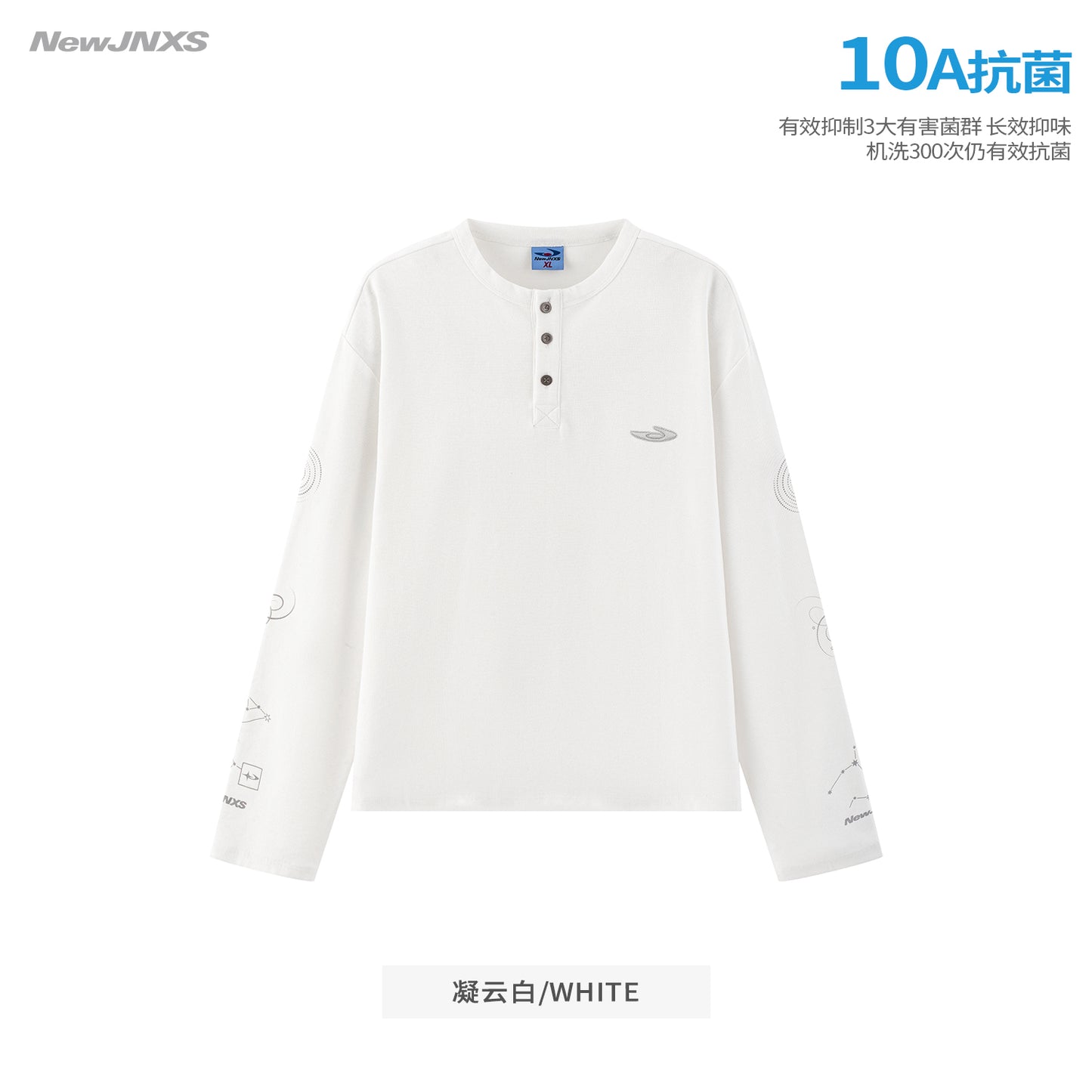 NewJNXS Waffle Knit Zodiac Long Sleeve Tee