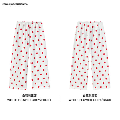 NewJNXS Polka Dot Logo Relaxed-Fit Pants