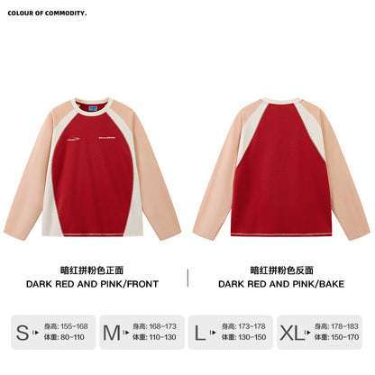 NewJNXS Color Block Quick-Dry Long Sleeve Cycling Tee